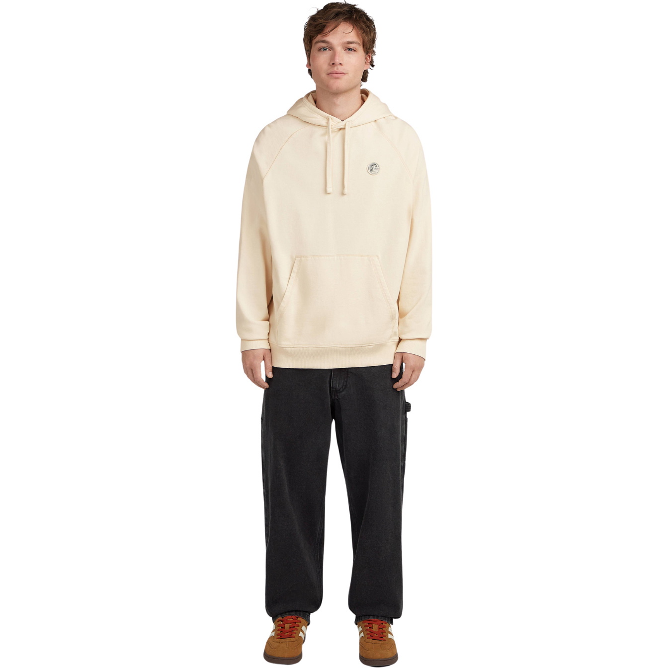 2026 O'Neill Mens O'riginals Badge Hoodie 2750186 - Linen White